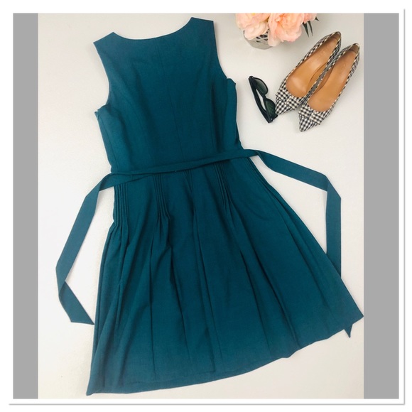 Calvin Klein career midi a line pleated dress 10 - Picture 5 of 8